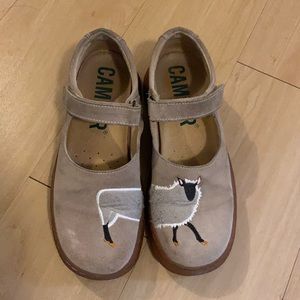 Camper mary jane sheep shoes, size 38/8-8.5